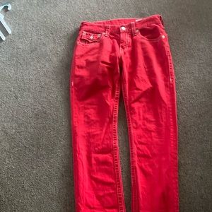 Red true religion pants
